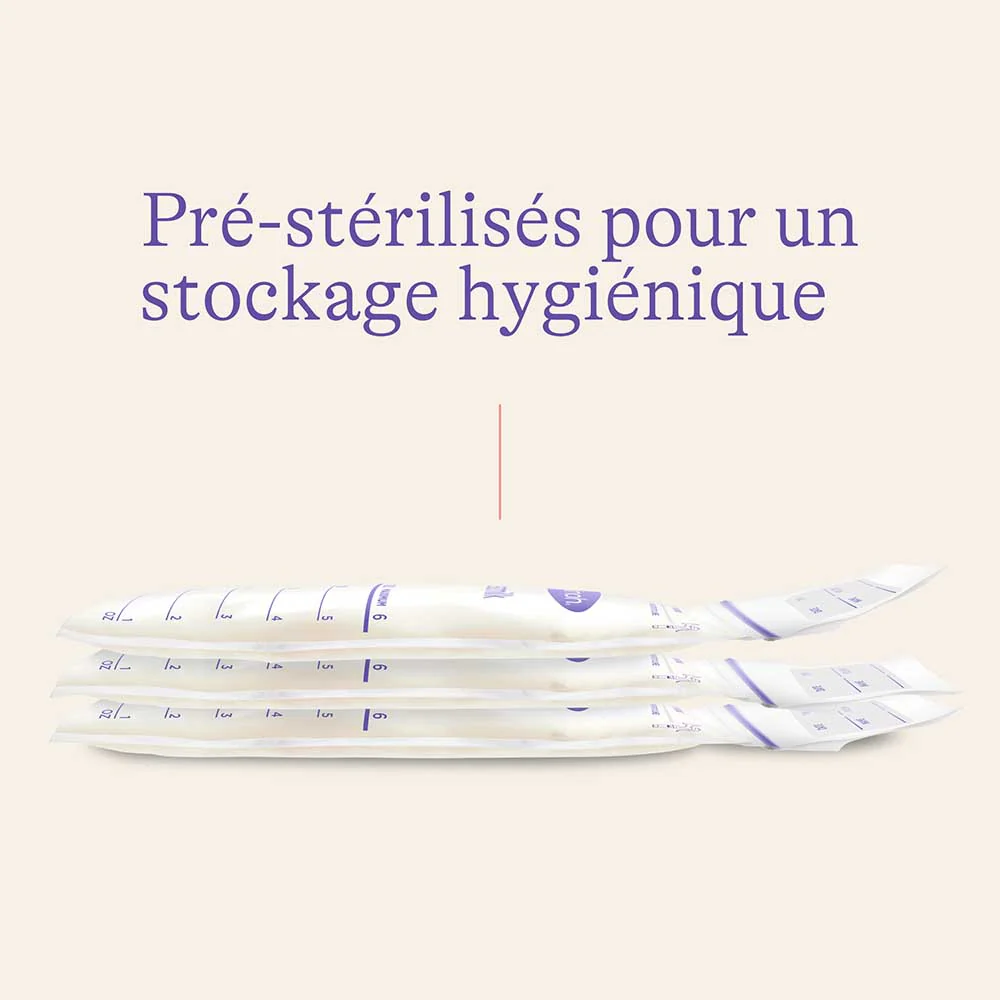LANSINOH Sachets de conservation de lait maternel 25 sachets – Image 4