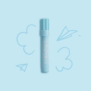 TATTOOPEN Feutre de tatouage temporaire – Bleu Ciel