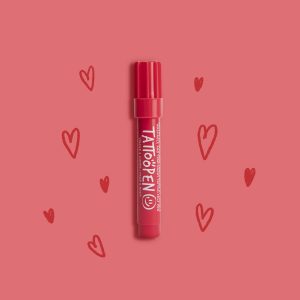 TATTOOPEN Feutre de tatouage temporaire – Rouge