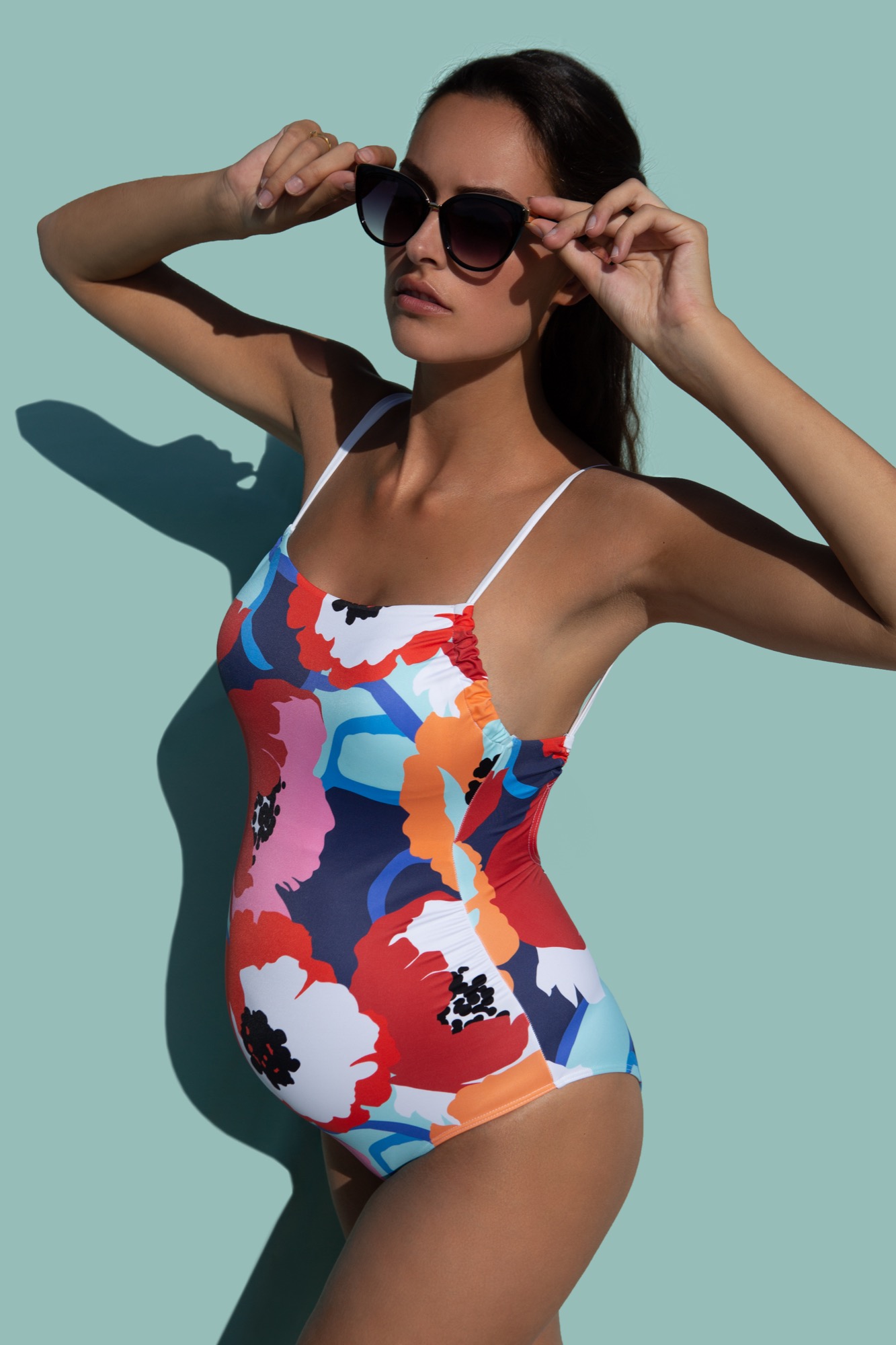 Maillot de Bain de Grossesse Poppy Multicolor