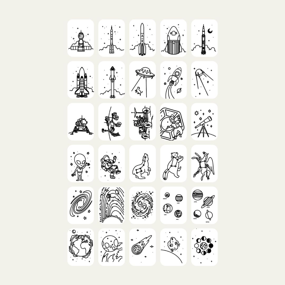 Refill KIDYDRAW-MINI – Galaxie et Dinosaures – Image 3