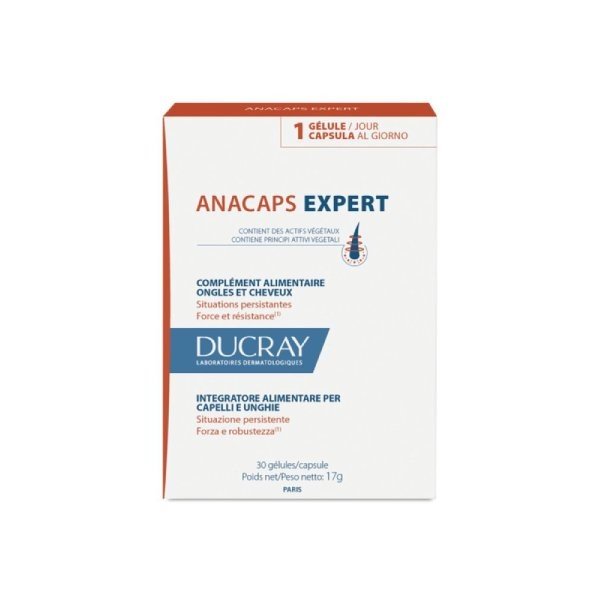 DUCRAY Anacaps Expert Complément Alimentaire Ongles Et Cheveux 30 Gélules