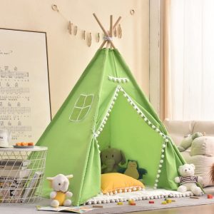 Tente tipi pour enfants Verte