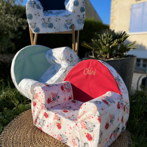 Fauteuil Enfant Motifs Savane – Personnalisable