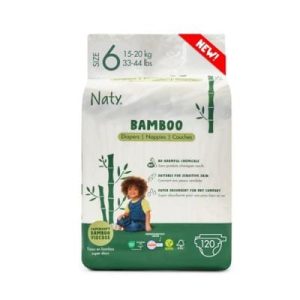 20 Couches Bambou écologiques – T6, 15-20kg – Naty