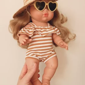 Maillot de bain 1 pièces épaules froufrou Maman poule & Papa coq