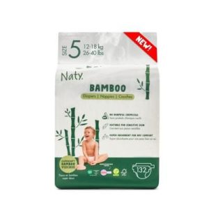 22 Couches Bambou écologiques – T5, 12-18kg – Naty