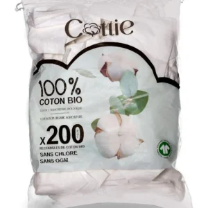 Coton Pads Bio Cottie – 200 Unités