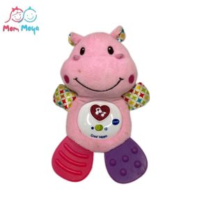 Little Friendlies Happy Hippo Teether Pink