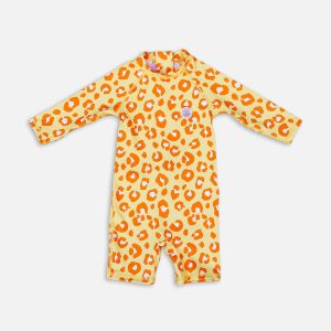 Maillot de Bain Bébé Anti-UV – Animal Print Jaune