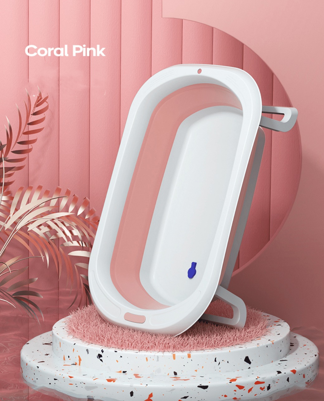 Baignoire pliable pour bébé Rose – Image 3