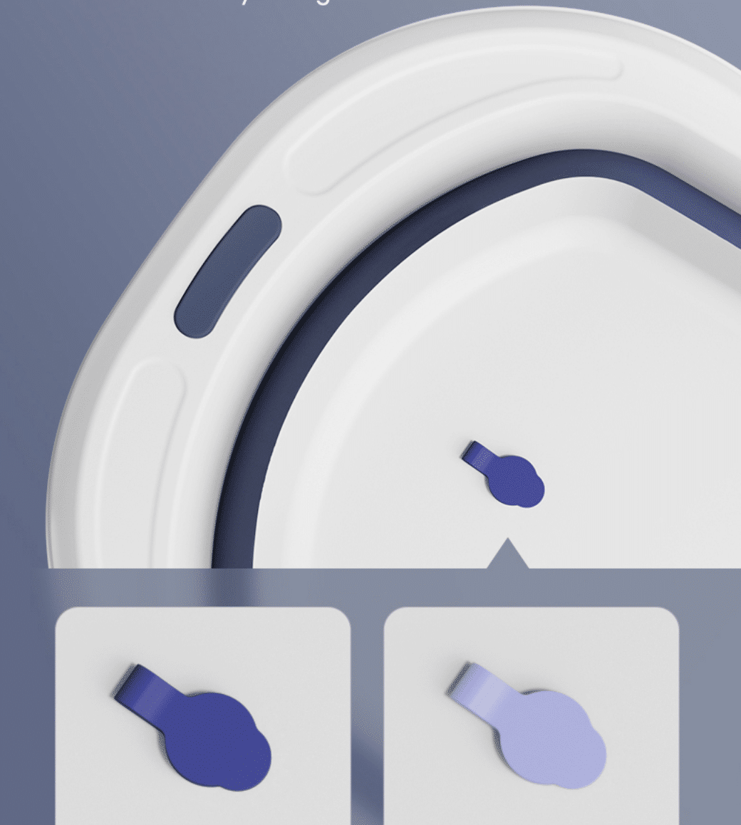 Baignoire pliable pour bébé Rose – Image 5