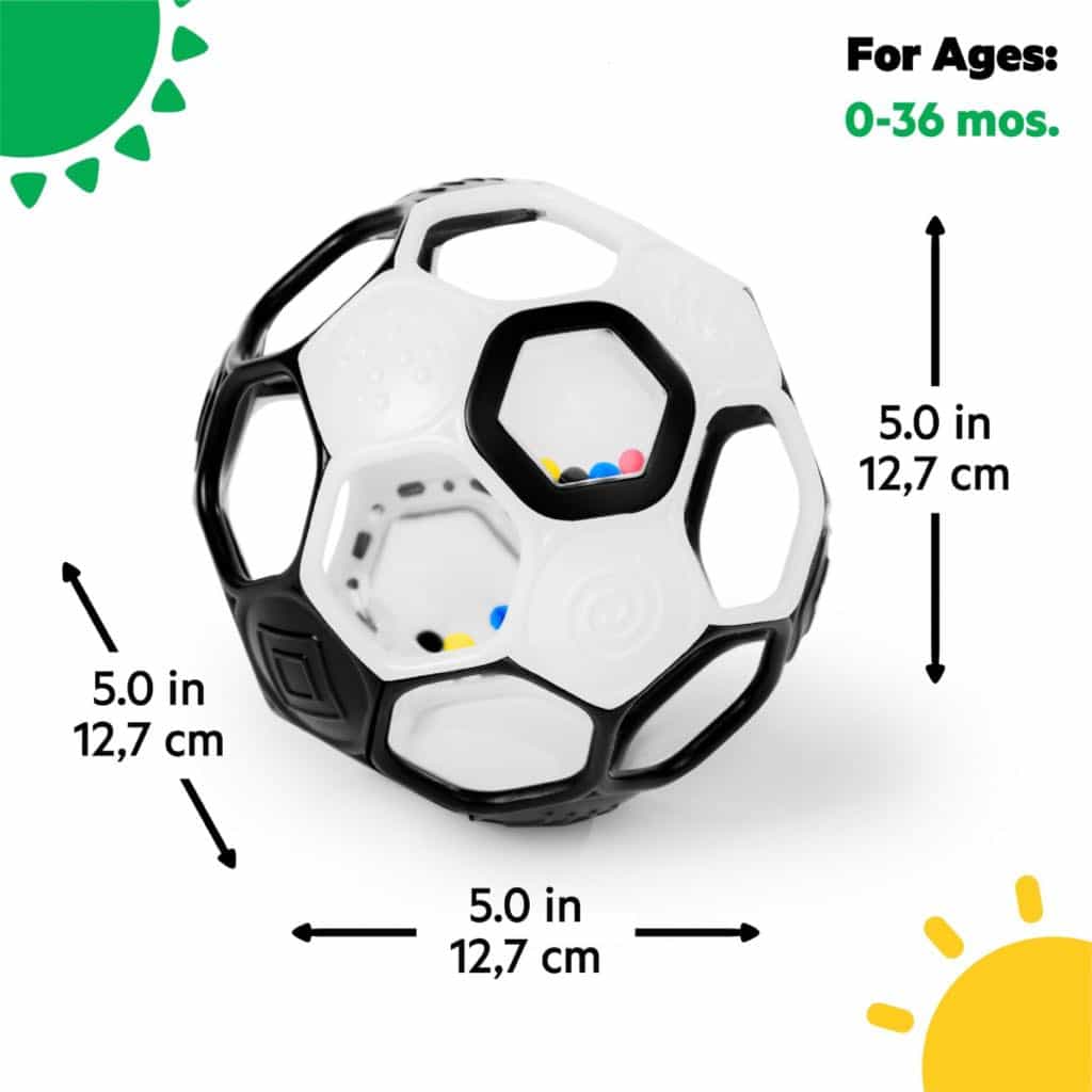 Ballon de foot hochet noir et blanc – Image 3