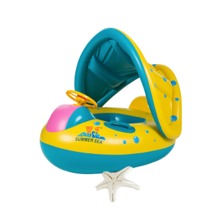 Bouée bébé siège en forme de voiture avec auvent