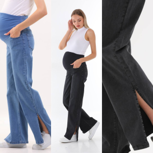 JEANS DE GROSSESSE avec fentes 6045