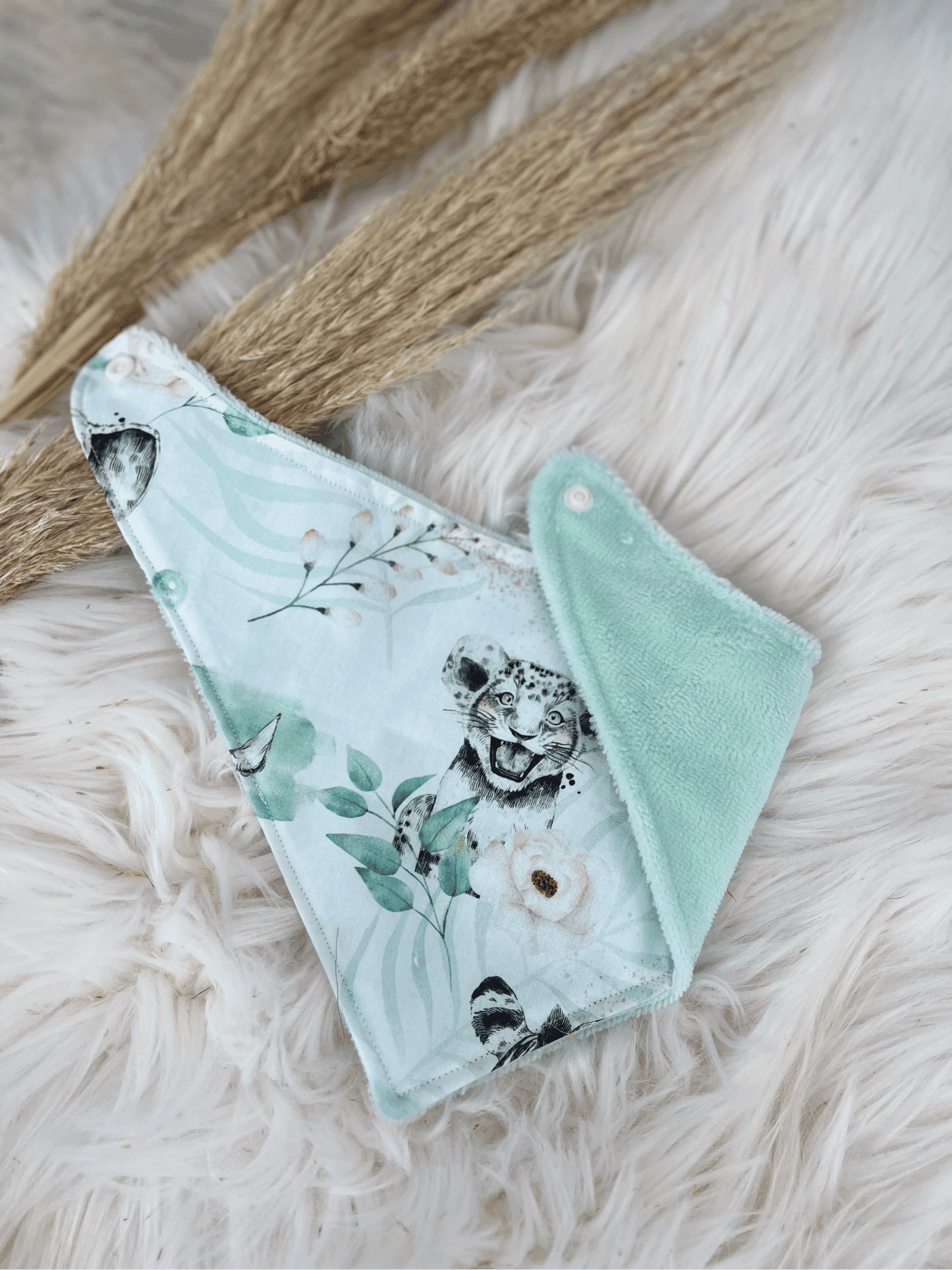 Bavoir bandana savane pour bébé