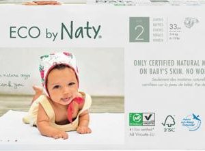 Couches jetables écologiques taille 2 mini (3-6kg) 33 pièces – Naty