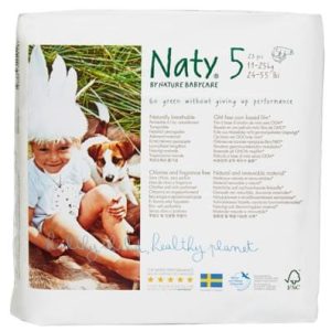Couches jetables écologiques taille 5 junior (11-25kg) 22 pièces – Naty