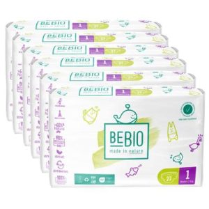 Couches/langes écologiques Taille 1 Nouveau né 2 à 5kg – 6×27 couches (162)