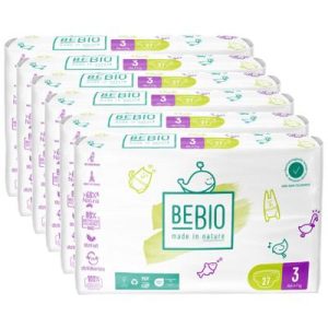 Couches/langes écologiques Taille 3 Midi 4 à 9kg – 6×27 couches (162)