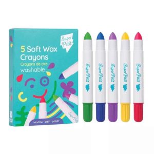 Boîte de 5 crayons de cire effaçables