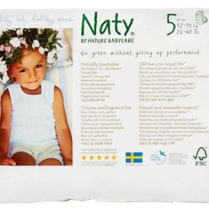 Culottes d’apprentissage écologiques taille 5 junior (12-18 kg) 20 pcs – Naty