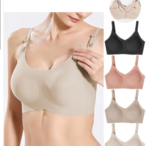 Soutien-gorge d’allaitement rembourré sans armature en polyamide 492
