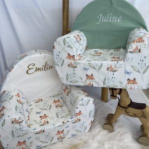 Fauteuil club enfant renard à personnaliser