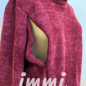 Pull d’allaitement avec col monté