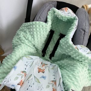 Couverture cosy renard nid d’ange bébé