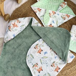 Cape de bain pour bébé renard