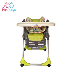 Chaise haute Chicco Polly à double coussin en vinyle, Splash