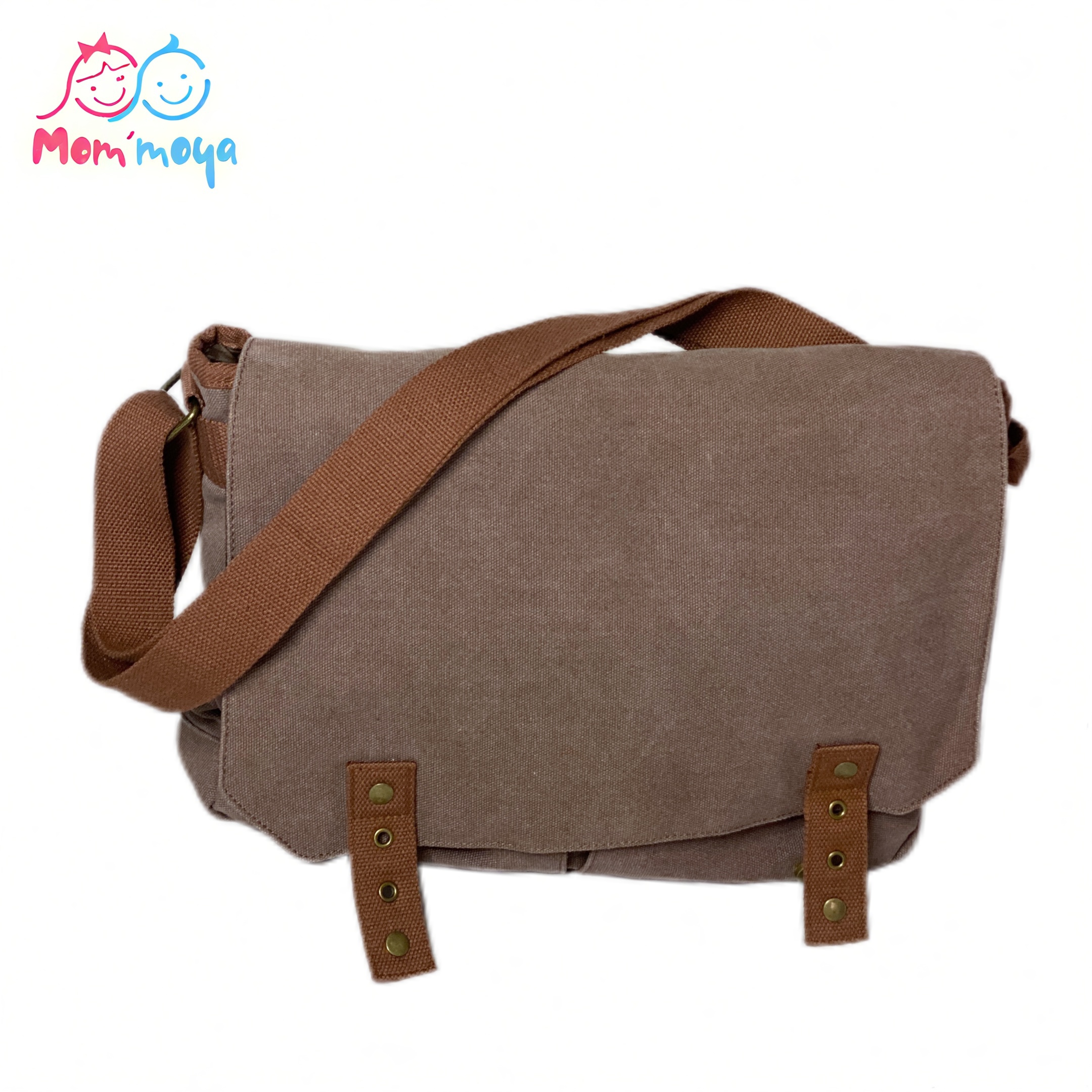 Vintage Cotton Canvas Satchel Messenger