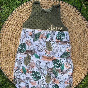 Gigoteuse pour bébé motif Savane à personnaliser – plusieurs couleurs