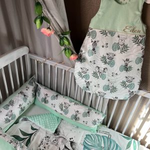 Tour de lit en 3 parties Savane personnalisable