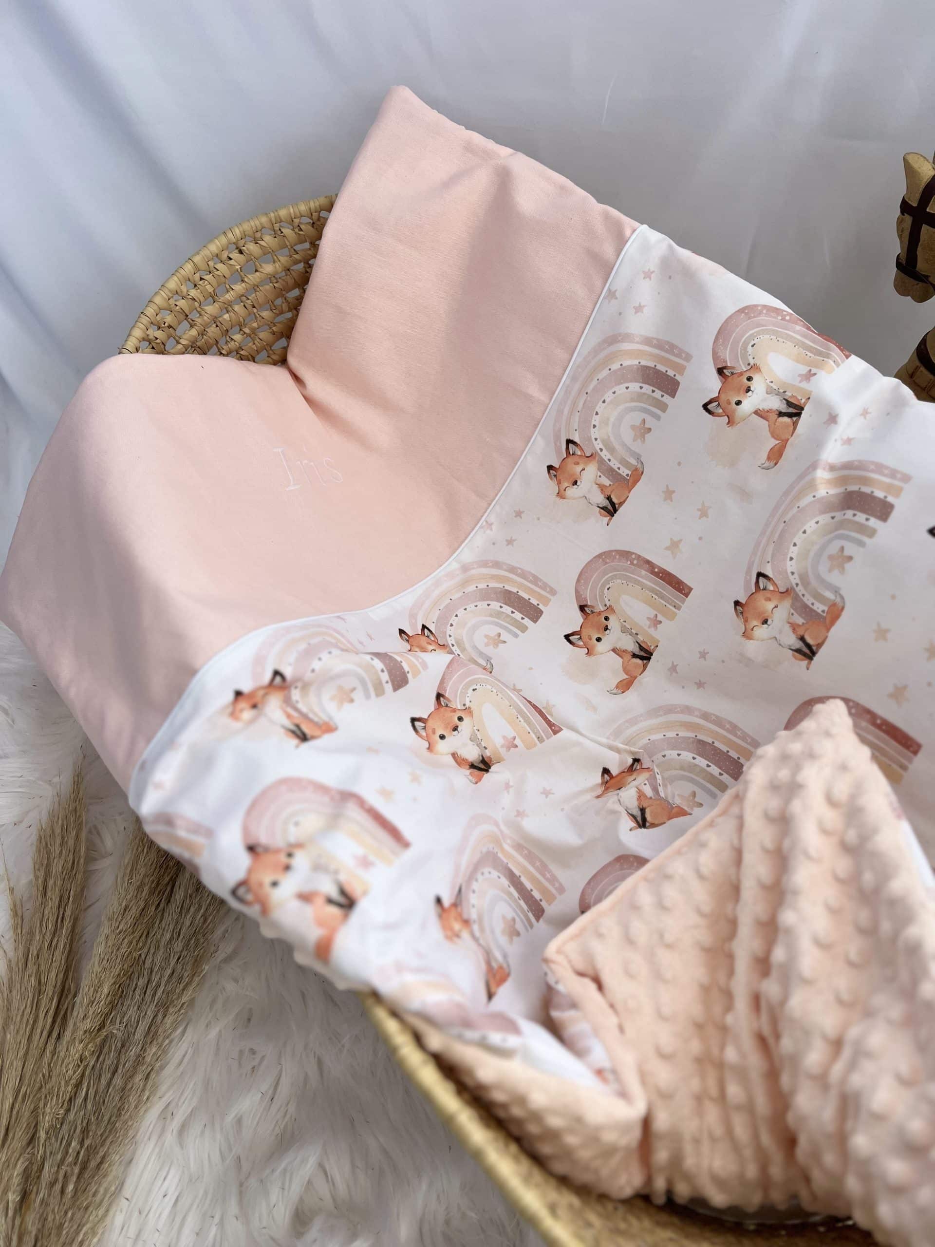 Couverture bébé à personnaliser Renard – plusieurs couleurs – Image 6