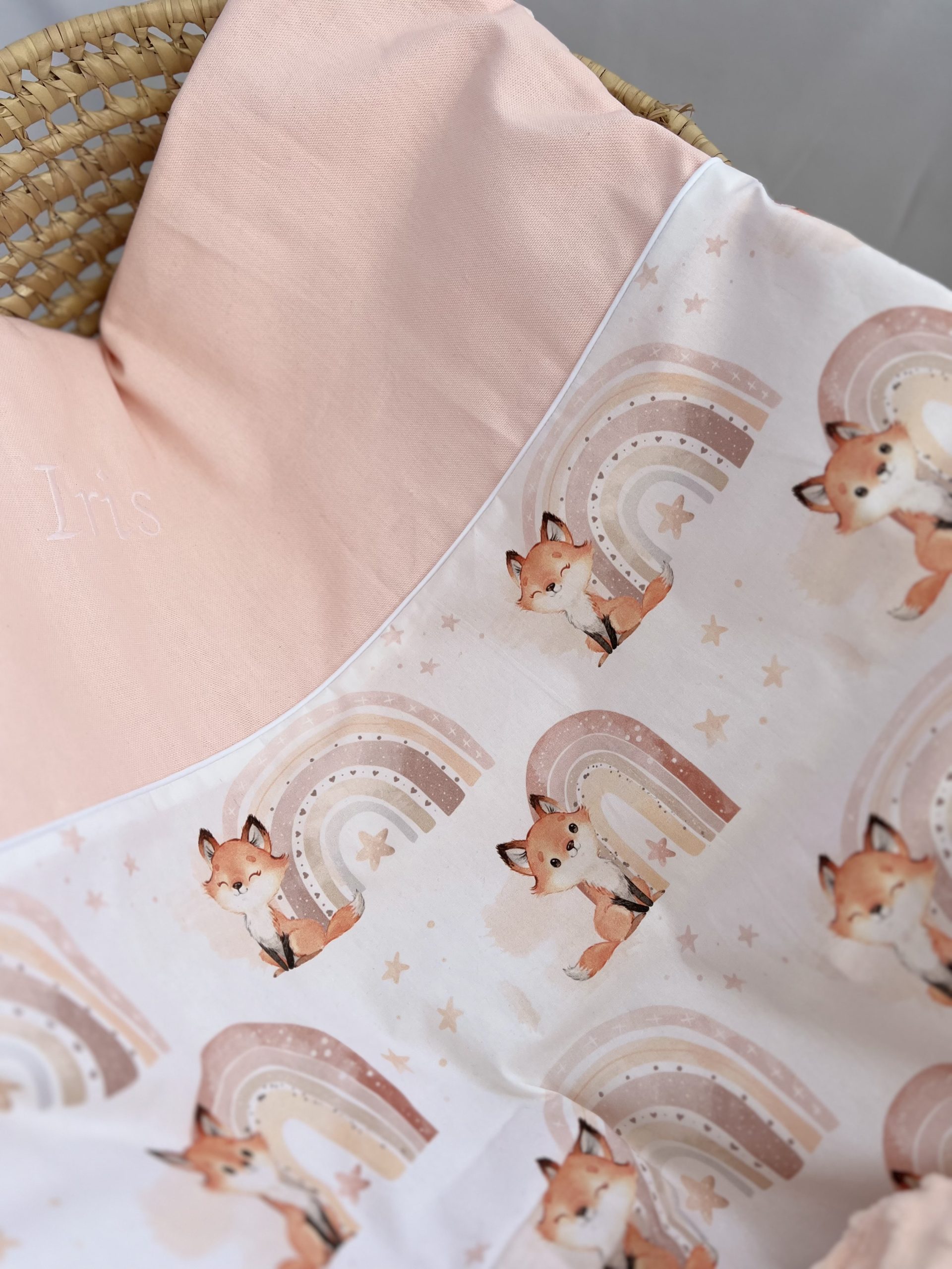 Couverture bébé à personnaliser Renard – plusieurs couleurs – Image 8