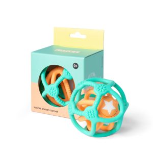 Balles Sensorielles en Silicone – Verte et Orange