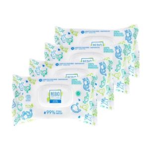 Lingettes à l&rsquo;eau bébé – 4×72 lingettes