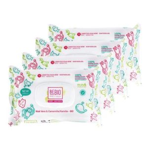 Lingettes bébé sans parfum – 4×72 lingettes