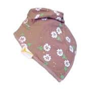 Bavoir bandana FLEURS BLANCHES