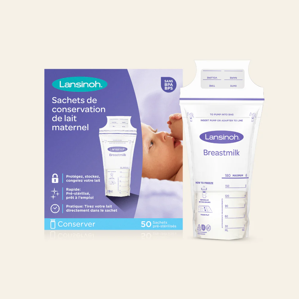 LANSINOH Sachets de conservation de lait maternel 50 sachets