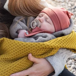 Bonnets à noeud en Mérinos Alpes du Sud 6-12 mois