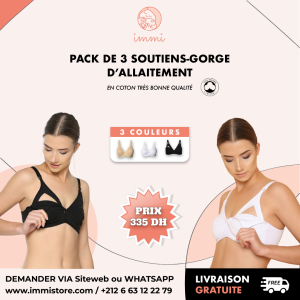 PACK DE 3 SOUTIENS-GORGE D’ALLAITEMENT EN COTON 3581