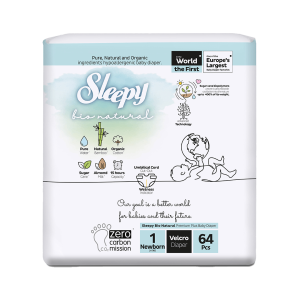 SLEEPY Bio Natural Couche Biologique Double Jumbo Nouveau né T1