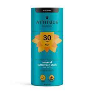 Stick solaire bébé et enfant SPF 30 minéral 85 g – Attitude