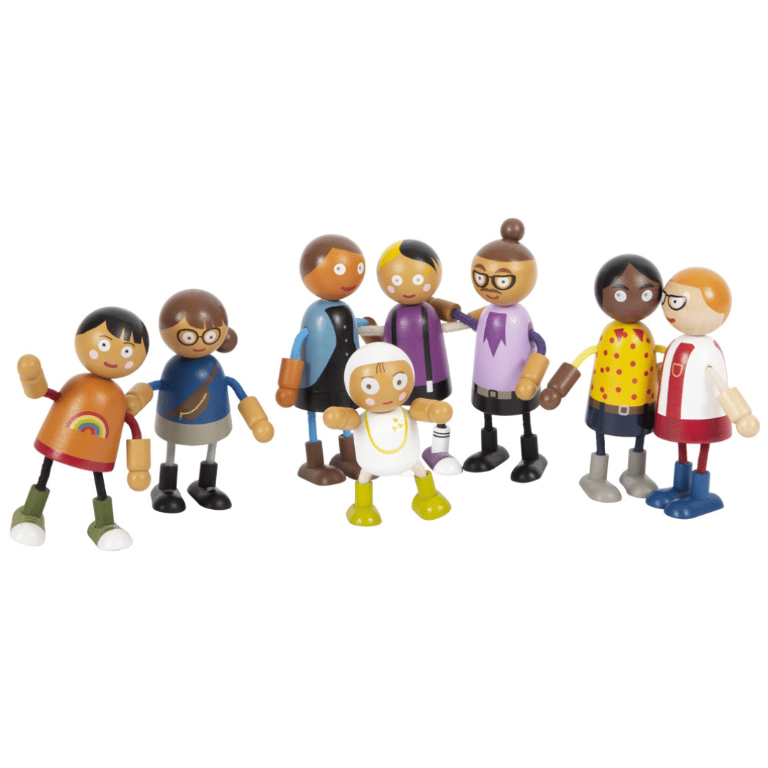 Famille de poupées souples avec bébé – Image 3