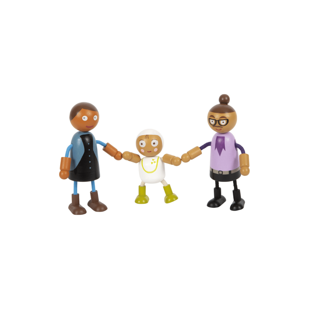 Famille de poupées souples avec bébé – Image 7