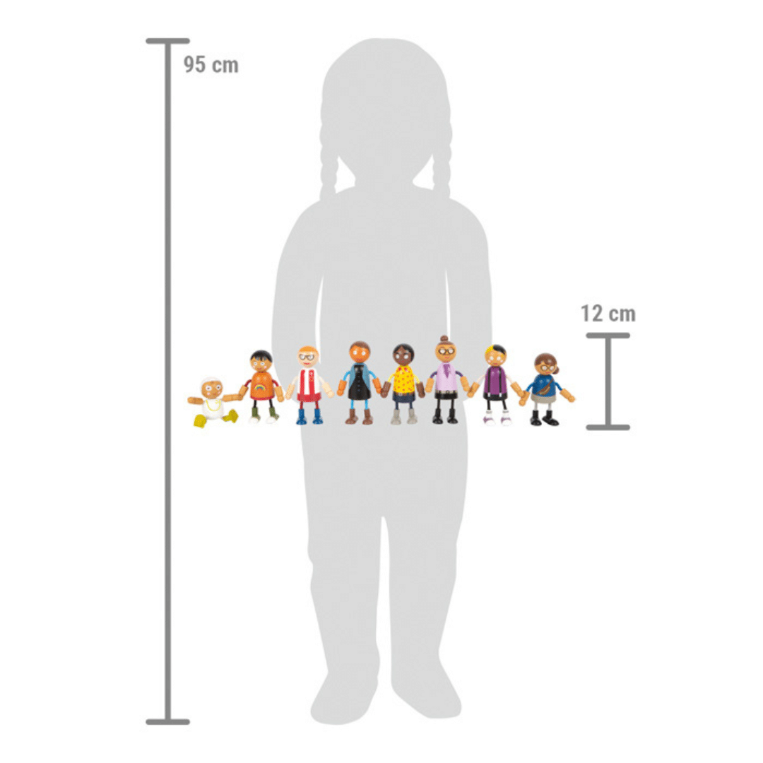 Famille de poupées souples avec bébé – Image 8