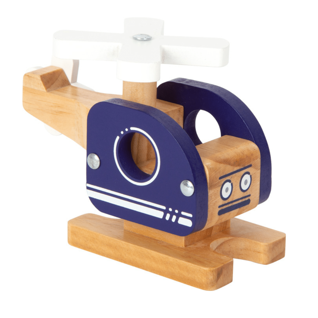 Hélicoptère en bois – Image 3